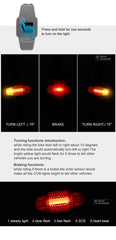 Turn Signal USB Rechargeable Brake Light