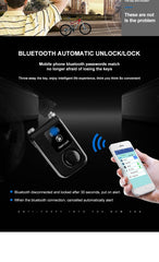 Waterproof Smart  Control  Bluetooth Bicycle Lock